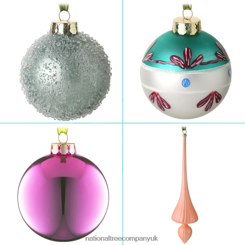 decoration | National Tree Company 20-Piece Christmas Tree Ornament Set Be Merry Collection F2L4F531